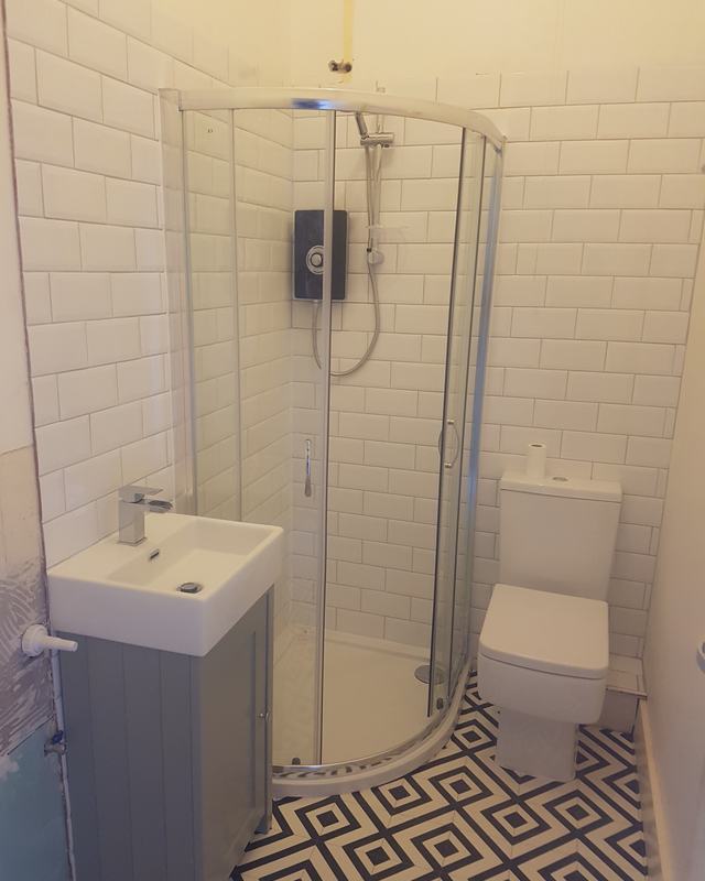 Bath to shower room, Kemp Town